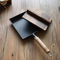 Compact Rectangular Japanese Egg Cooker Pan, Non-Stick Aluminum and Cast Iron Tamagoyaki Frying Pan