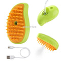 Electric Dog Steamer Brush Grooming 3 in 1 Dog Steam Brush Pet Remove Tangles and Loose
