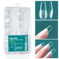 Nailpop 120pcs/box Gel X Nail Tips Medium Short Shape Almond/Square/Soft Gel Nail Tips