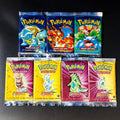 Vintage PKM Tcg Booster Box & Packs Base-Jungle-Fossil-Rocket-Destiny 1ST EDITION Full Art Reproduction Trading Card Game Sealed
