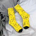 Men's Socks Pokemon Characters Stockings Anti Bacterial Comfortable Socks Winter Gothic Pattern Skateboard Socks