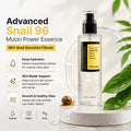 SANLIVNA Snail 96 Mucin Power Essence,Deep Hydrating Brightening Face Anti-Aging Serum,for Dull Skin Korean Skincare Products