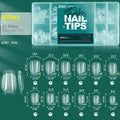 False Nail Tips Full Cover Clear Acrylic Extensions 10/12 Sizes Natural Look DIY Professional Manicure 120/600pcs