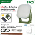 MOSLIGHTING Solar Chargin Tent Strong Light with Magnet Zoom Portable Torch Camping lantern Work Maintenance Lighting 80W LED