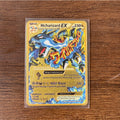 The Winged Dragon of Ra GX Charizard Theme Metal Mewtwo 6Pcs Gold Foil Fan Art Trading Cards Collection Toy Gift