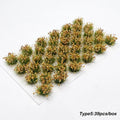 Miniature Flower Grass Model ABS Plant Materials for Diy HO Railway/Building/Garden Sand Table Landscape Diorama Kits