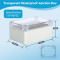 IP67 Plastic Transparent Waterproof Enclosure Box for Outdoor Electronic Projects