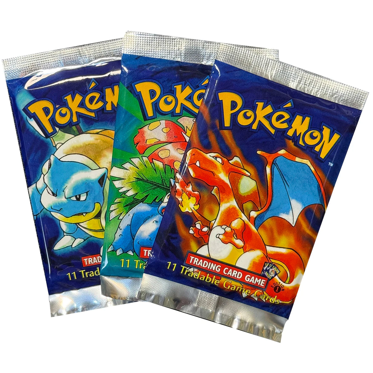 PKM New Base Set Booster Pack 11cards/pack Charizard/Venusaur/Blastoise PTCG Proxy Cards TCG Card Gifts