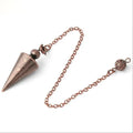 Cone 100% Copper Brass Metal Pendant Pendulum for Divination Dowsing Reiki Healing