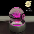 Monster Spirit Crystal Ball 3D Ghost Gengar Dragon Night Light Bulb Glass Crystal Ball Figurine Beat Birthday Gift