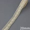 (5Meter/roll) White Beige Cotton Embroidered Lace Net Ribbons Fabric Trim DIY Sewing