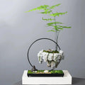 Floating Planter 360 Degree Rotating Levitating Display Rack Magnetic Floating Planter for Desktop Table Dorm Living Room