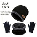 Winter Hat for Men Women Beanie Hats Scarf Glove Earmuff Set Thick Warm Slouchy Beanies Hat for Boy Girl Cap
