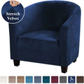 High Stretch Sofa Cover Velvet Tub Chair Cover Skid Resistance Furniture Protector Stretch Fabric Super Soft Couch Slipcover