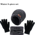 Winter Hat for Men Women Beanie Hats Scarf Glove Earmuff Set Thick Warm Slouchy Beanies Hat for Boy Girl Cap