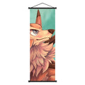 High - Quality Lycanroc Pok mon Scroll Artworks Collection - Elevate Your Space with Stunning Pok mon Decor