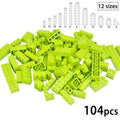 DIY Building Blocks Wall Figures Bricks 1x2 1x3 1x4 L Dots Educational Creative