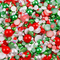10g Mix Size Jelly Resin Flatback Rhinestone AB Imitation Pearl Beads For Nail Art DIY