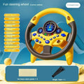 Electric Simulated Driving Steering Three-Dimensional Portable Wheel Copilot Toy Light And Sound Educational Children's Gifts
