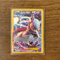 The Winged Dragon of Ra GX Charizard Theme Metal Mewtwo 6Pcs Gold Foil Fan Art Trading Cards Collection Toy Gift